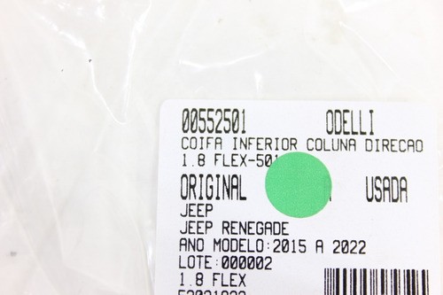 Coifa Inferior Coluna Direção 1.8 Flex Jeep Renegade 15/22 (