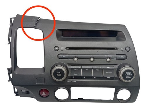 Radio Original Moldura Honda Civic 2007 2008 2009 2011 Usado