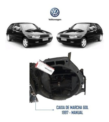 Caixa Câmbio Manual Vw Gol Plus 1.0 8v Cht 1997 1998 1999