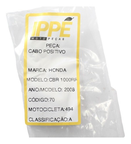 Bateria Cabo Positivo Honda Cbr 1000 Rr (494)