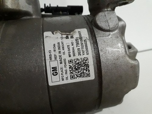 Compressor Ar Condicionado Onix 1.0 3cc 2020 2021 2022