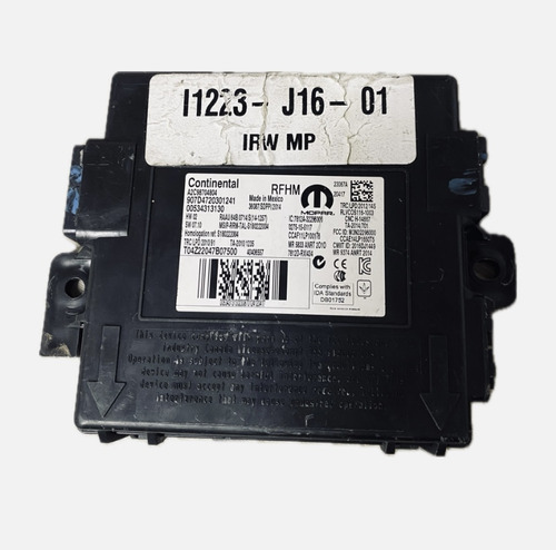 Módulo Pressão Pneu Jeep Compass 00534313130