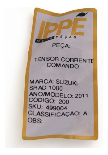 Tensor Corrente Comando Suzuki Srad 1000 2011 Gsx-r 1000