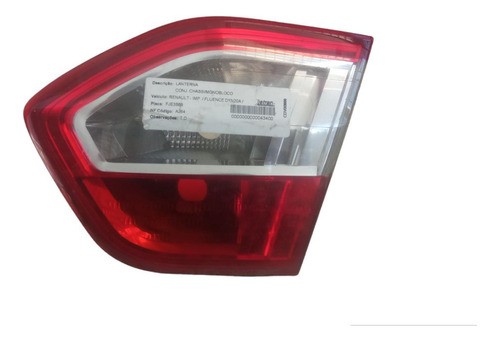 Lanterna Porta-malas Direito Renault Fluence 2011 2012 2014