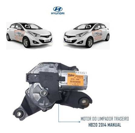 Motor Limpador Vidro Traseiro Hb20 2013 2014 2015 2016 2017