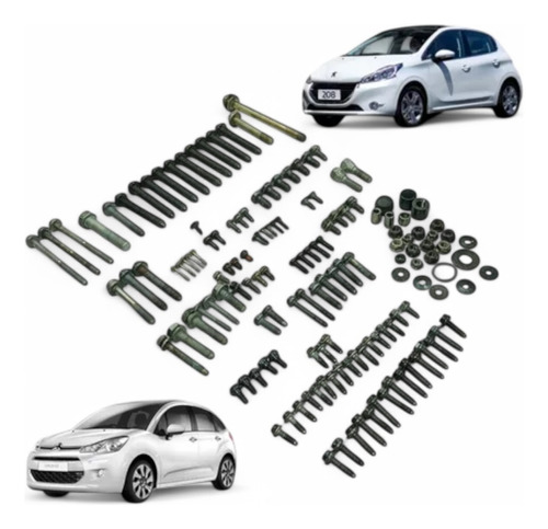Conjunto De Parafusos Do Motor Peugeot 208 Citroën C3