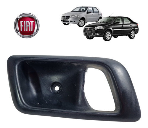 Moldura Maçaneta Interna L.e Fiat Palio Siena 2007 A 2014