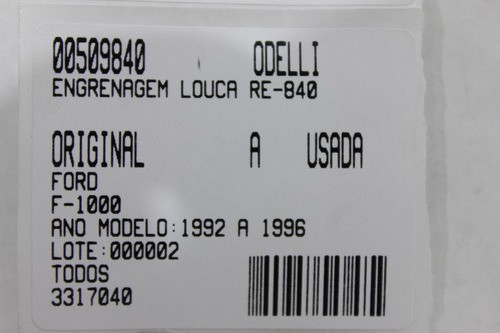 Engrenagem Louca Re F-1000 92/96 Usado (840)