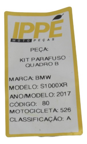 Kit Parafuso Quadro B Bmw S1000xr 2017 (526)