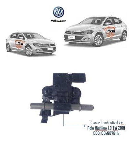 Sensor Combustível Vw Polo Highline 1.0 Tsi 2018 06k907811b