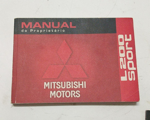 Manual Do Proprietário Mitsubishi L200 Sport 2004