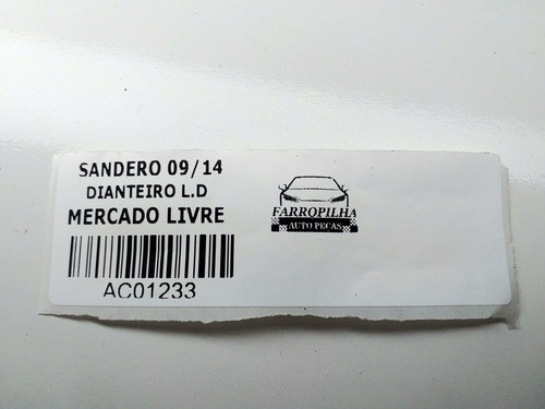 Forro Porta Dianteiro L.d Renault Sandero 09/14 8200602990