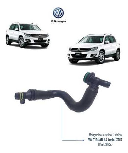   Mangueira Suspiro Turbina Vw Tiguan 1.4 Turbo - 04e103175d