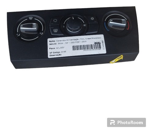 Comando Ar Condicionado Bmw 320i 2010 2011 2012