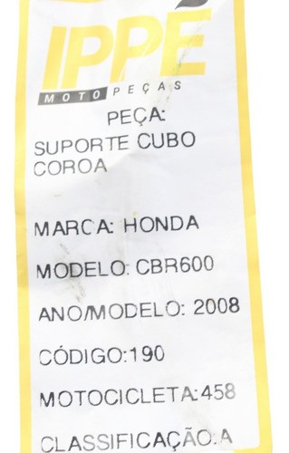 Suporte Cubo Coroa Cbr 600 Rr (458)