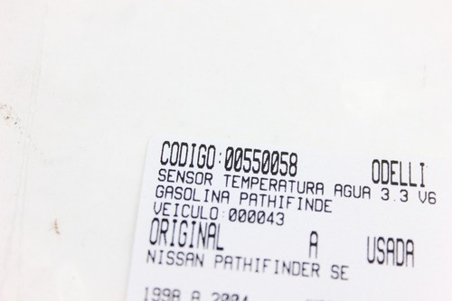 Sensor Temperatura Água 3.3 V6 Gasolina Pathifinder Se 98/0