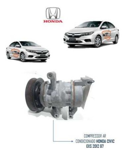 Compressor Ar Condicionado Honda Civic 2.0 2012 Bc4472801790