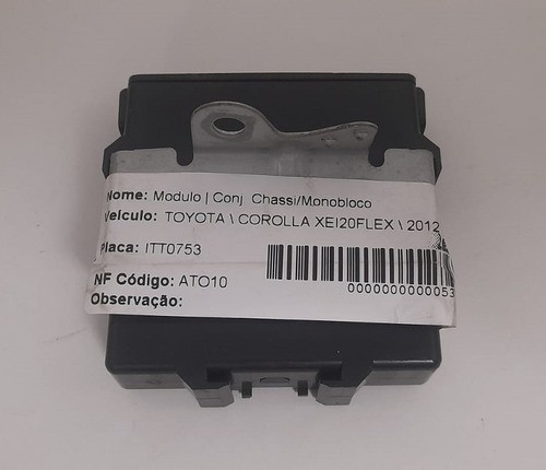 Módulo Alarme Toyota Corollaxei 2.0 2012 - 8973002130