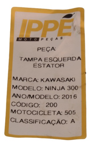 Tampa Esquerda Estator  Kawasaki Ninja 300 2016 (505)