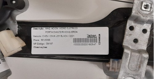 Máquina De Vidro D.e. Onix 1.0 Joy Black 2021 - 98810pm711d