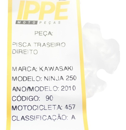 Pisca Traseiro Direito Kawasaki 250 (457)