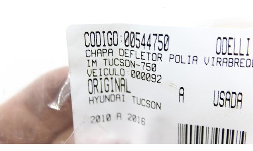 Chapa Defletor Polia Virabrequim Tucson 10/16 (750)