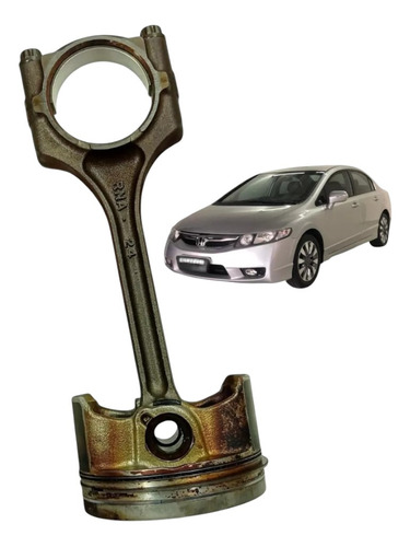 Pistão E Biela Honda New Civic 1.8 16v Flex