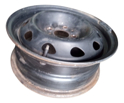 Roda De Ferro Aro 14 Preta Fiat Fiorino Palio Strada