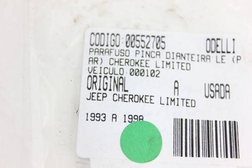 Parafuso Pinça Dianteira Le (par) Cherokee Limited 93/98 Usa