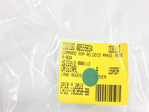 Comando Som Relógio Range Rover 10/13 Usado (834)