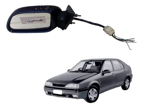 Retrovisor Elétrico Renault 19 1995 1996 1997 1998 Esquerdo