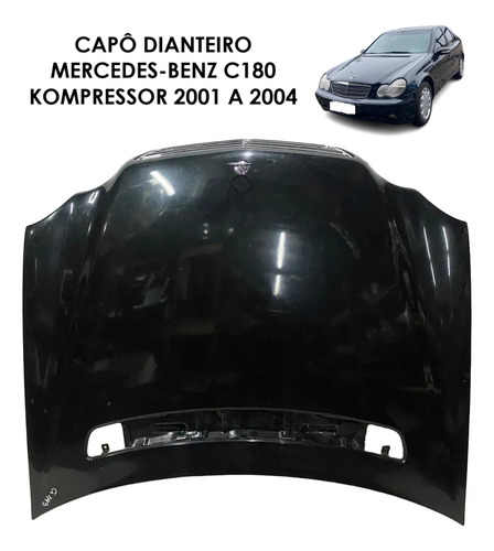 Capô Dianteiro Mercedes-benz C180 Kompressor 2001 A 2004