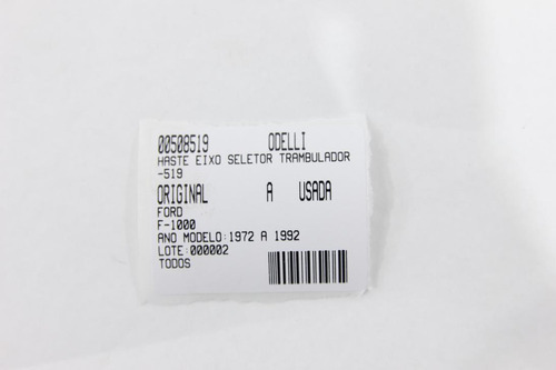 Haste Eixo Seletor Trambulador F-1000 72/92 Usado (519)