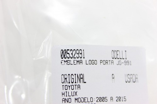 Emblema Logo Porta Jg Hilux 05/15 Usado (991)