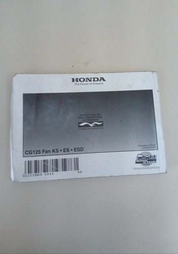 Manual Honda Cg 125 Usado