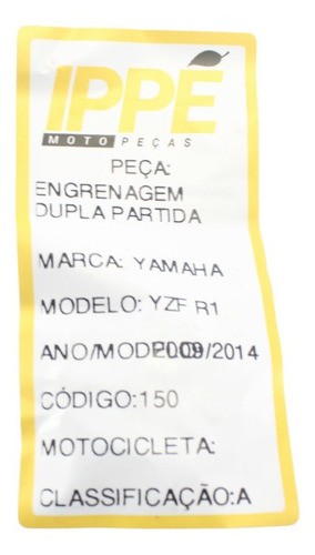 Engrenagem Dupla Partida Yamaha Yzf R1