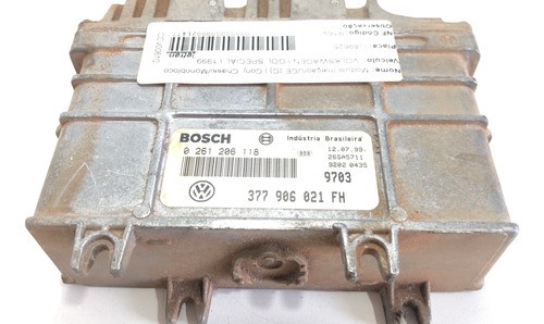 Módulo De Injeção Vw Gol 1.0 8v Mi 377906021fh Bosch