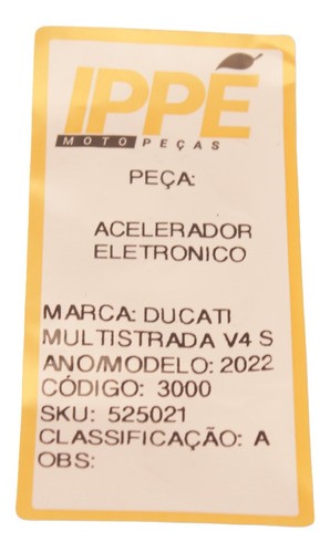 Acelerador Eletrônico Ducati Multistrada V4s V4