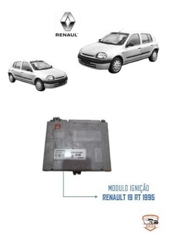 Modulo Central Ignição Renault 19 Rt 1.8 8v 1995 1996 1997