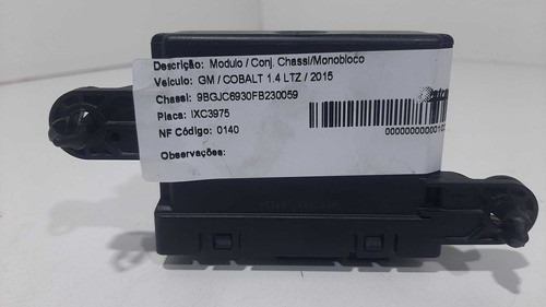 Modulo Sensor Estacionamento Gm Cobalt 2015 Original