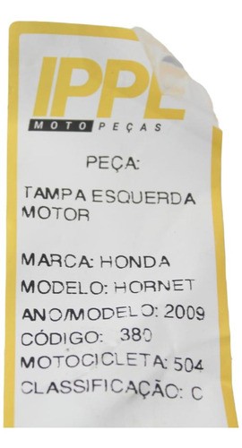 Tampa Esquerda Motor Honda Hornet (504) 2009