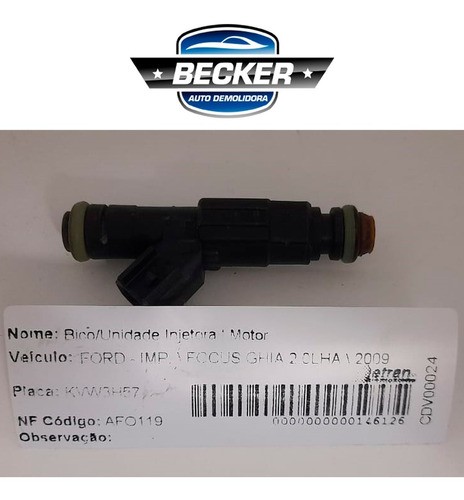 Bico Injetor Ford Focus Ghia 2009 - 0280156154