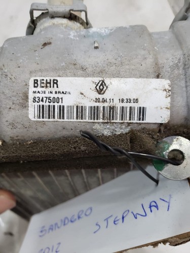 Radiador Ar Quente Renault Sandero 1.6 2011 2012 2013 2015