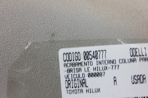 Acabamento Int Coluna Para-brisa Le Hilux 05/11 Usado (777)