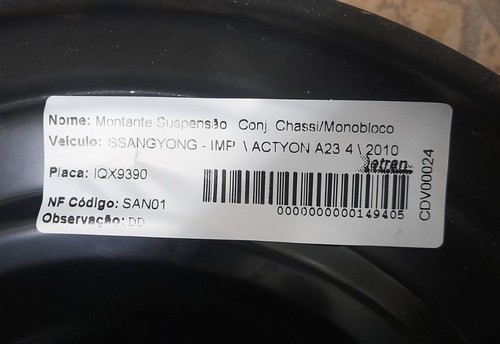 Montante Suspenção D.d. Ssangyong Actyon A23 2010