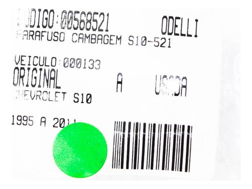 Parafuso Cambagem S10 95/11 Usado (521)