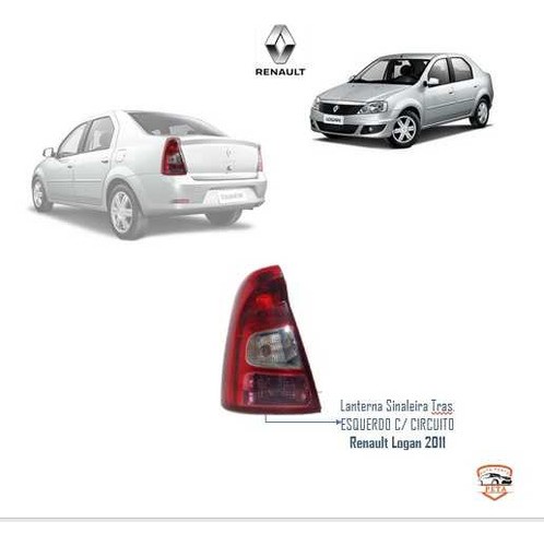 Lanterna Renault Logan 2011 2012 2013 Traseira Esquerda