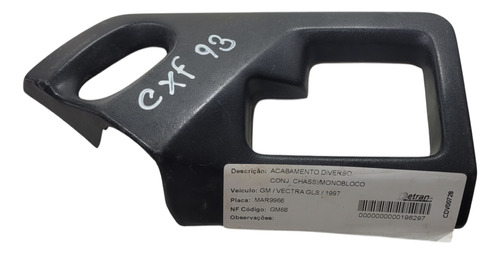 Moldura Maçaneta Traseira Esquerda Gm Vectra 97/05 (al)