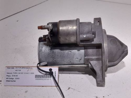 Motor Partida Arranque Ford Ka 1.0 3cc 2018 2019 2020 2021
