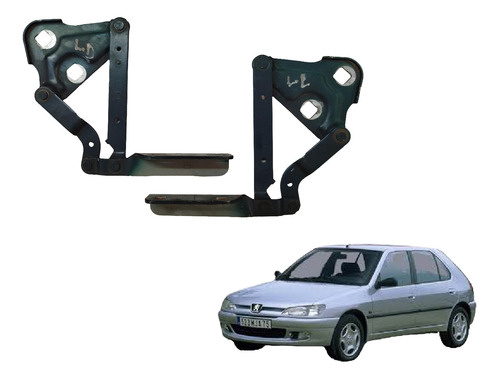 Dobradiça Capô Peugeot 306 1997 1998 1999 2000 Par Original